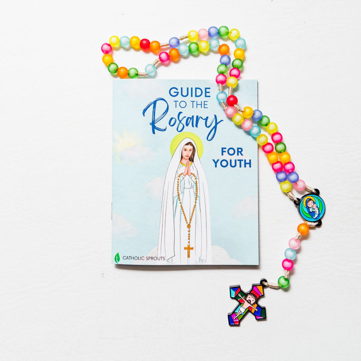 Rosary Guide For Youth (5 pack) + Rosary Bundle