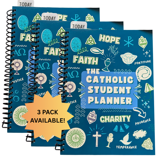 The Catholic Student Planner: An Undated Journey With the Saints (3 PACK)