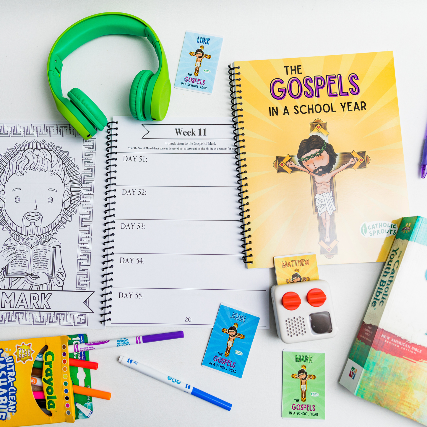 DIGITAL COPY: Gospels in School Year Notebook