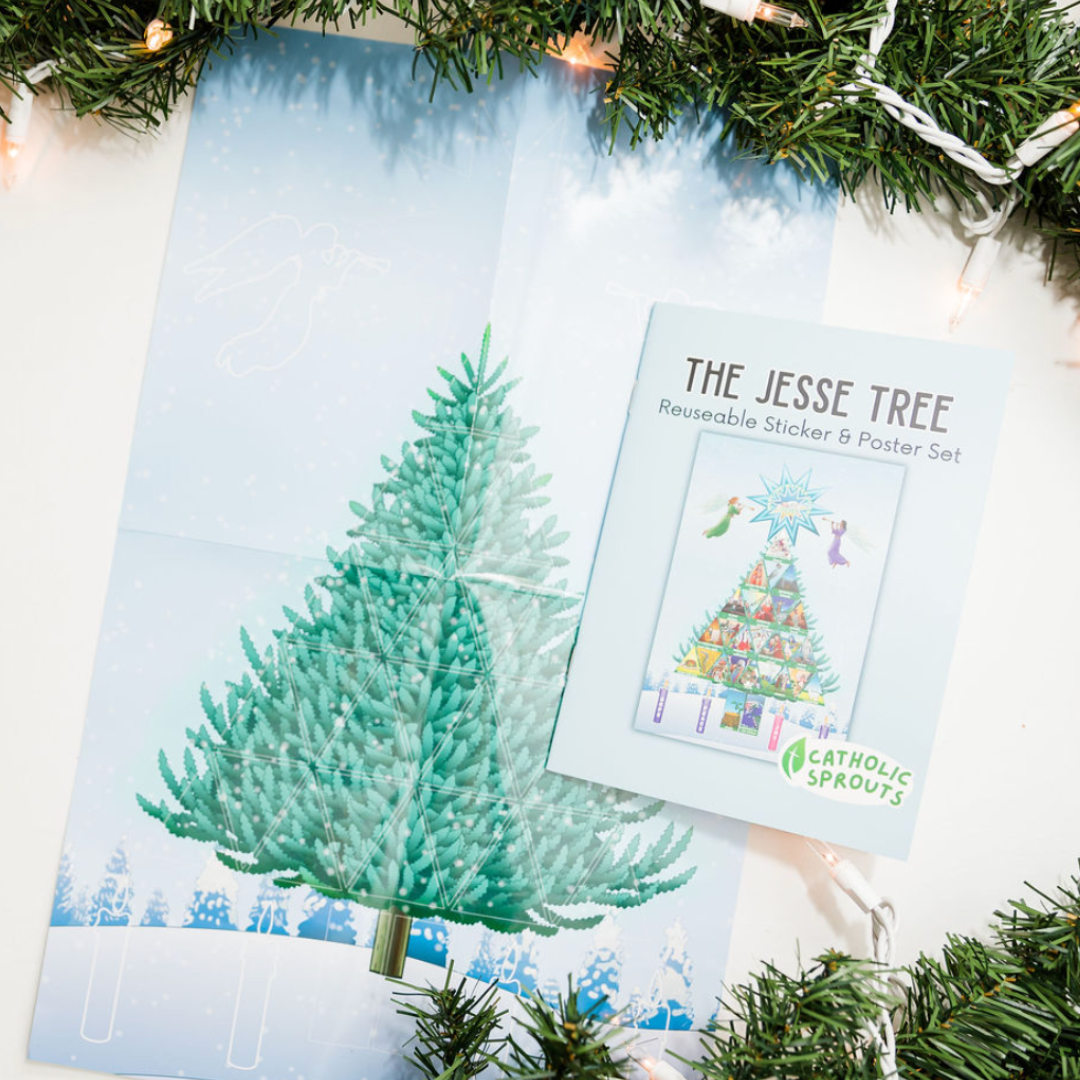 The Jesse Tree Devotional Reusable Stickers and Poster