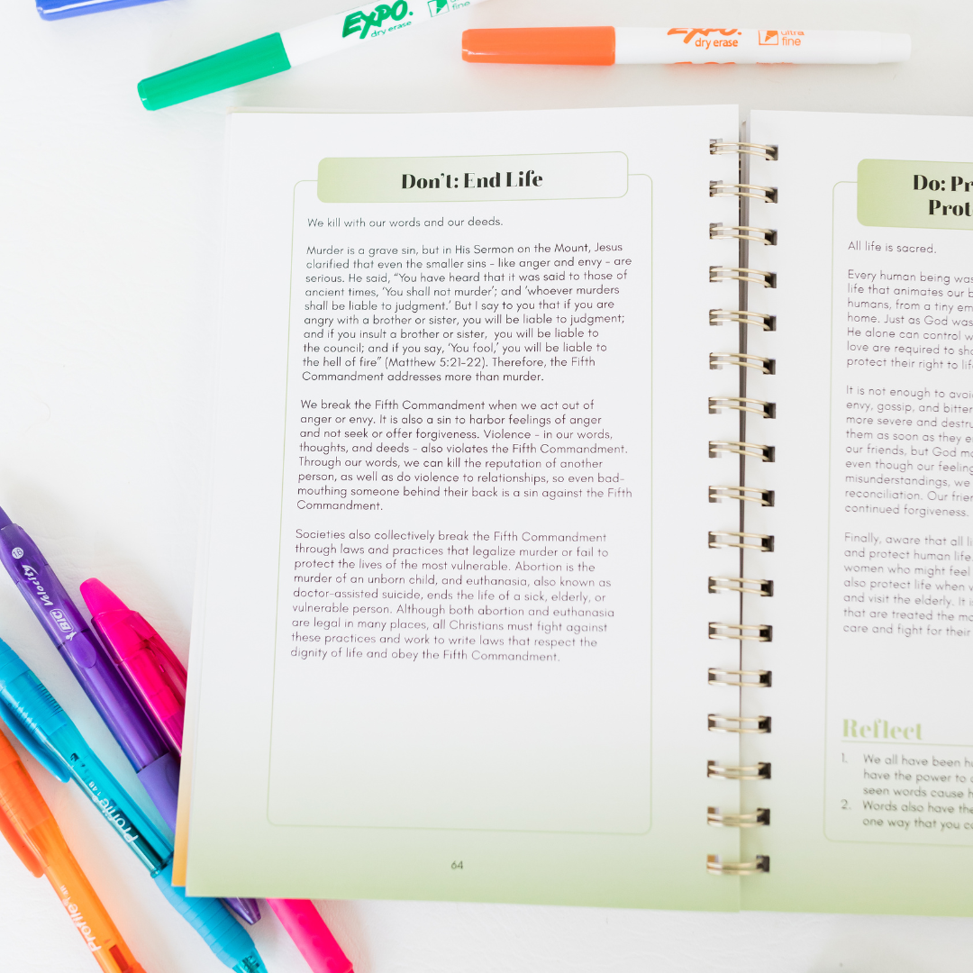 The Ten Commandments for Catholic Youth Digital Copy