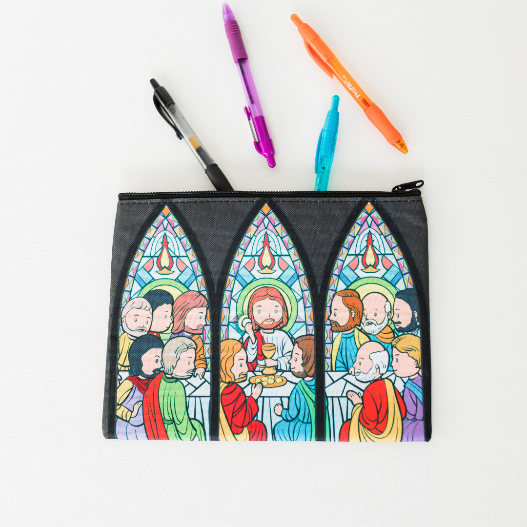 Adoration Coloring Book + Pencil Pouch Bundle