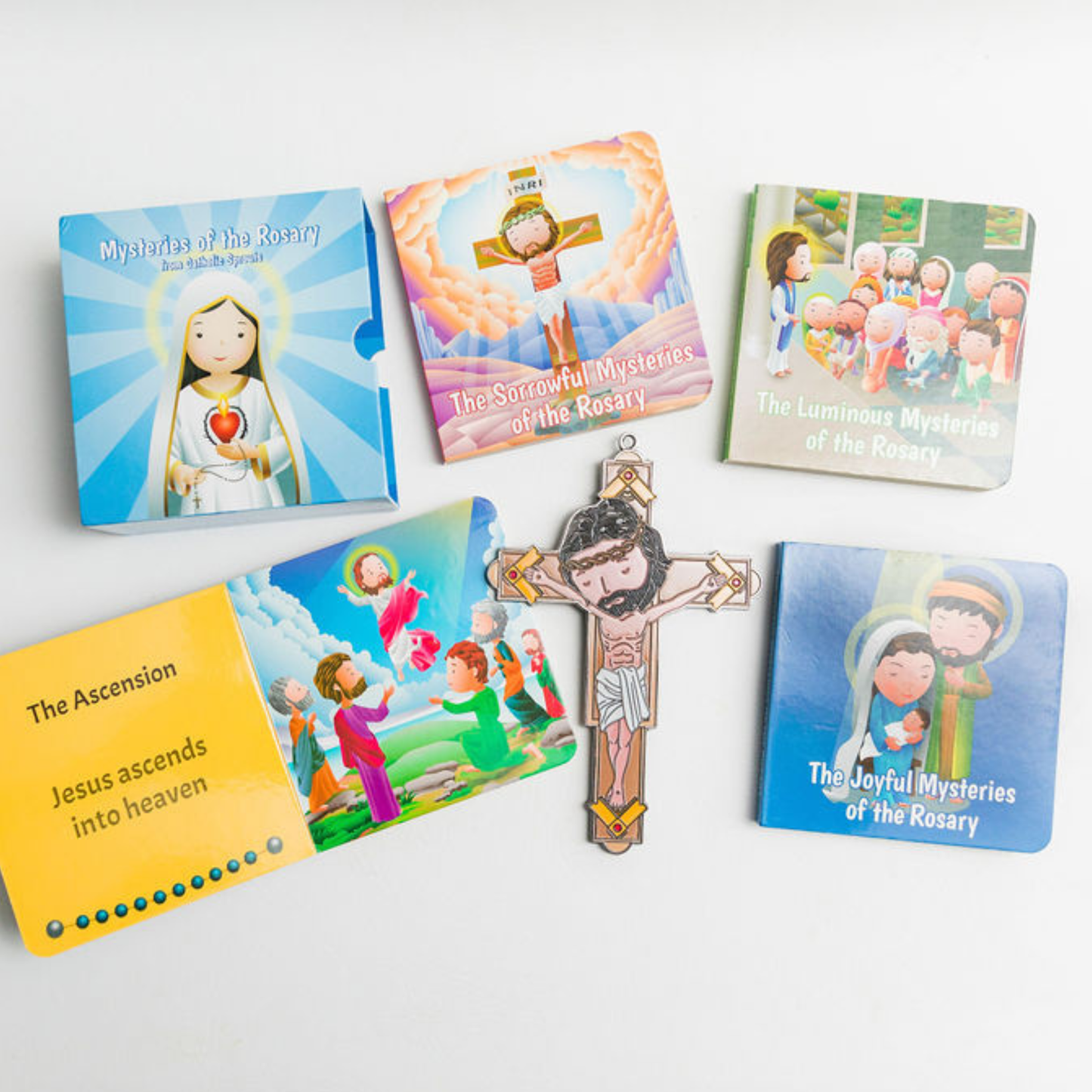 Mysteries of the Rosary + Crucifix Bundle
