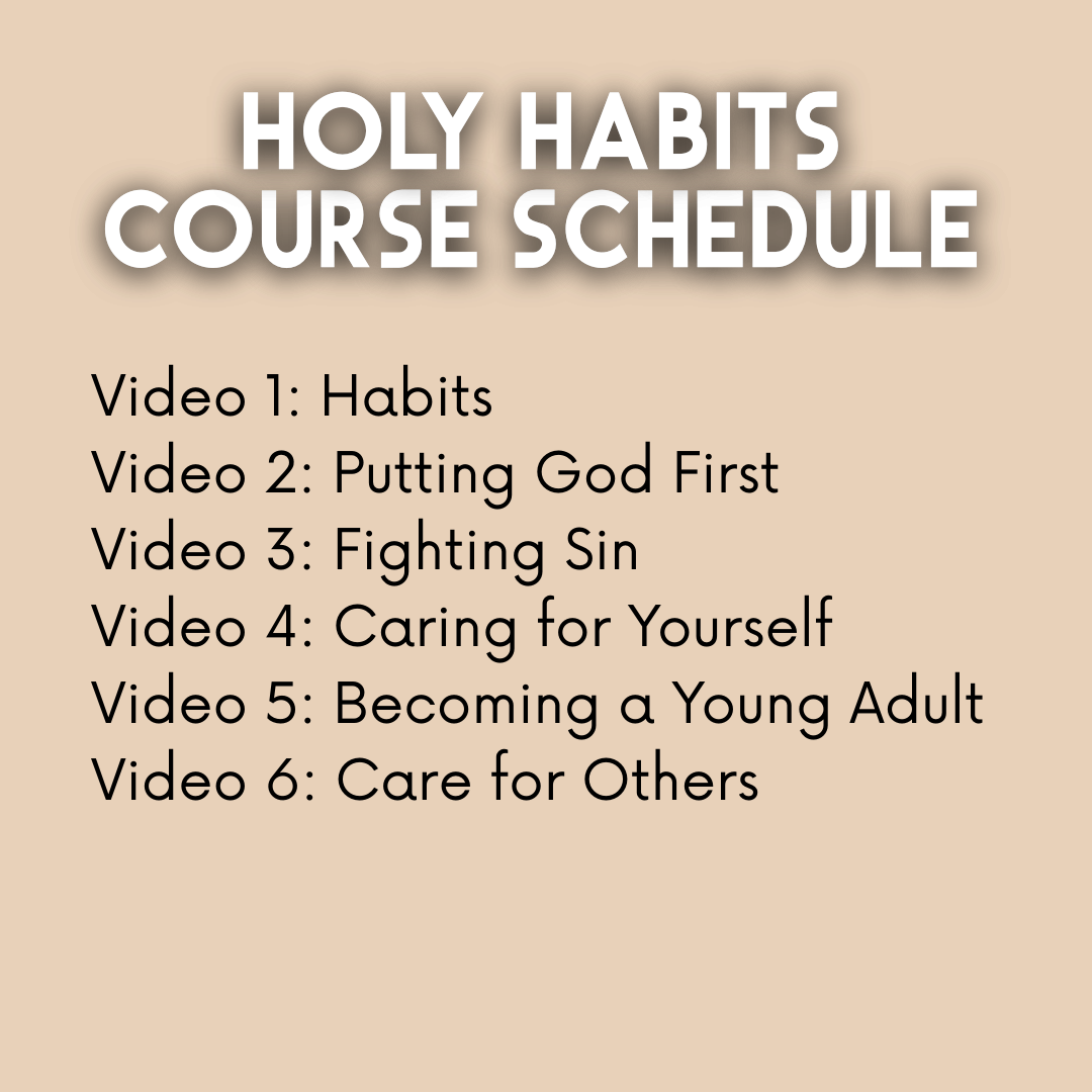 DIGITAL COURSE: Holy Habits for Catholic Teens