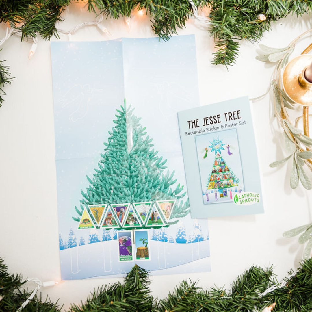 The Jesse Tree Devotional Reusable Stickers and Poster
