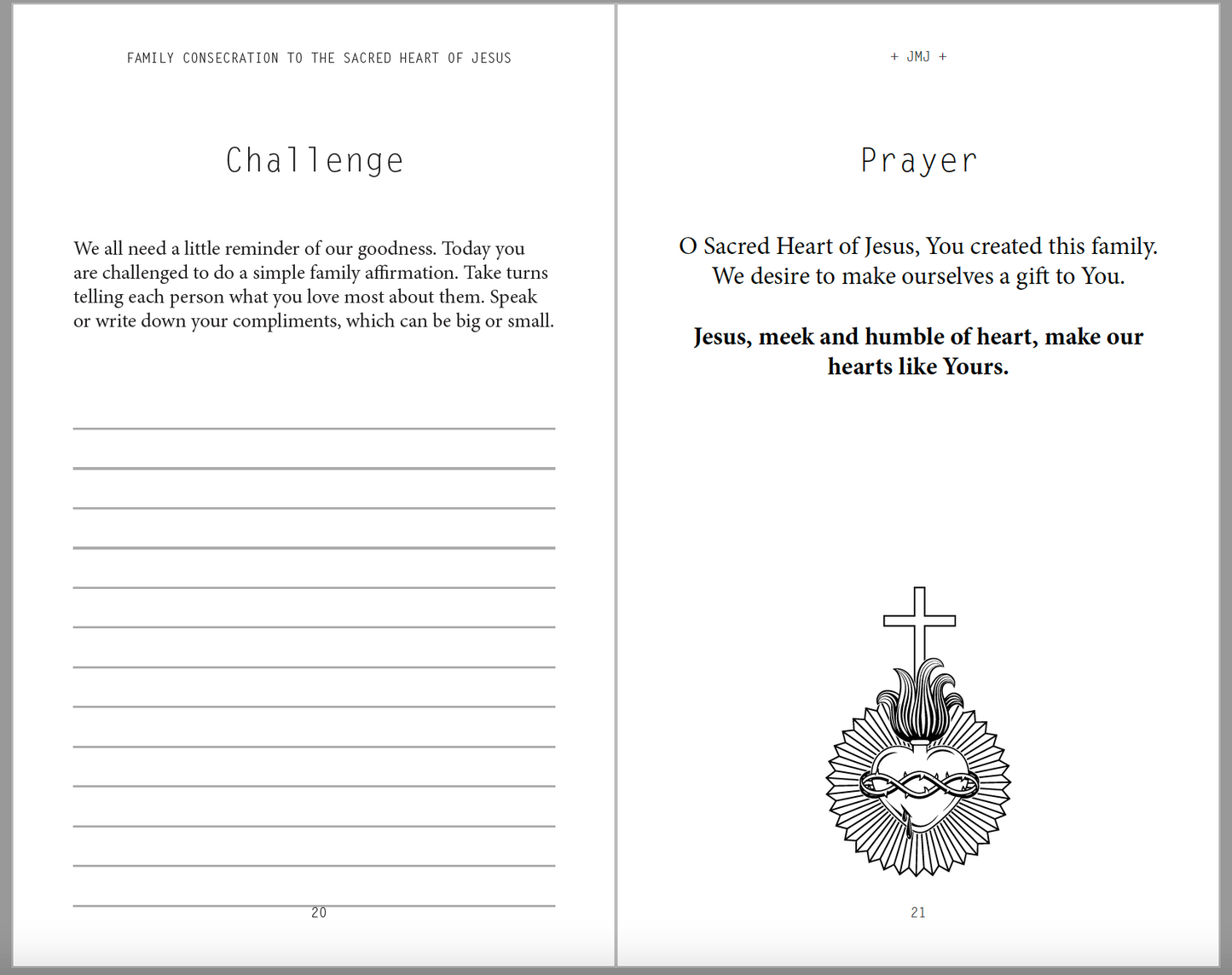 Write Our Name on Your Heart: Digital Copy (Family Consecration to the Sacred Heart of Jesus)