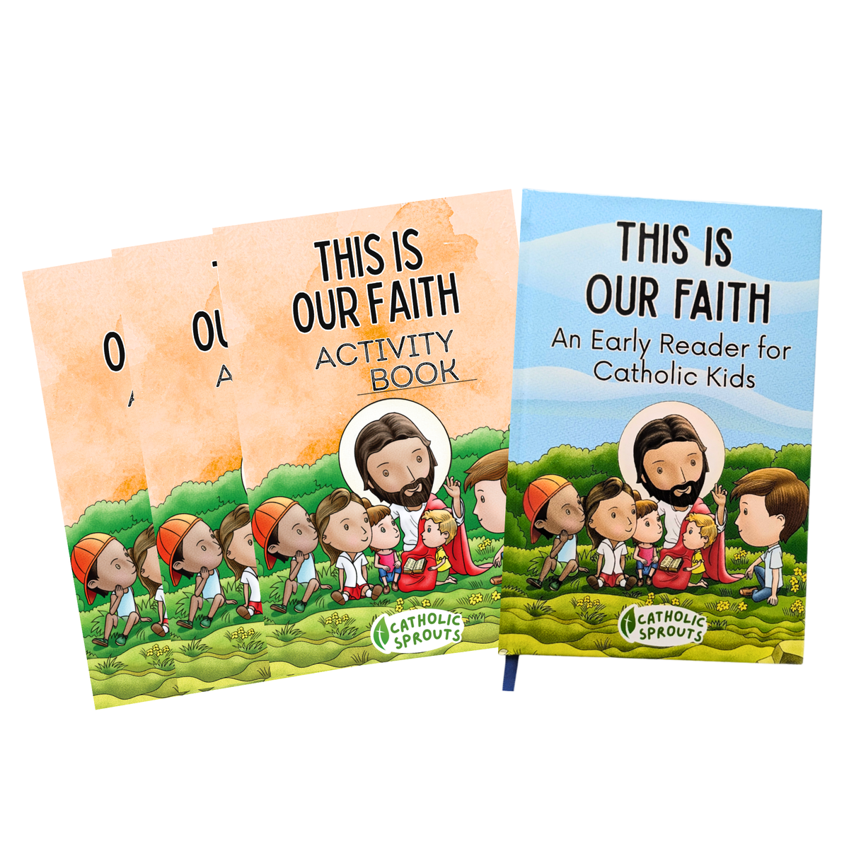 This Is Our Faith Early Reader + (3) Activity Books Bundle