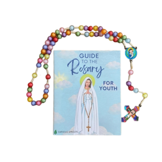 Rosary Guide For Youth (5 pack) +  Rosary Bundle