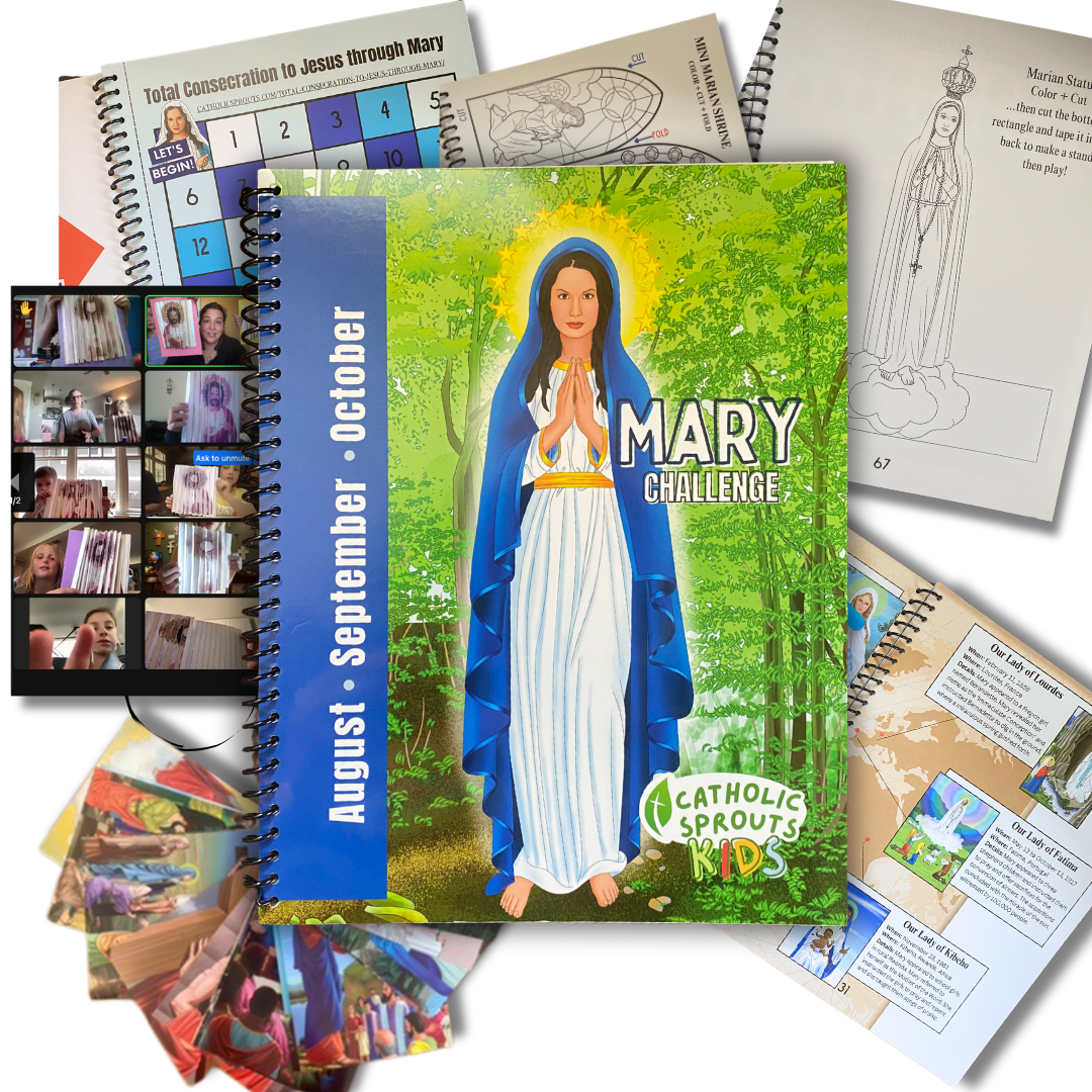 Catholic Sprouts Kids: Mary Challenge: DIGITAL COPY