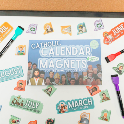 Catholic Calendar Magnets for the Home or Classroom