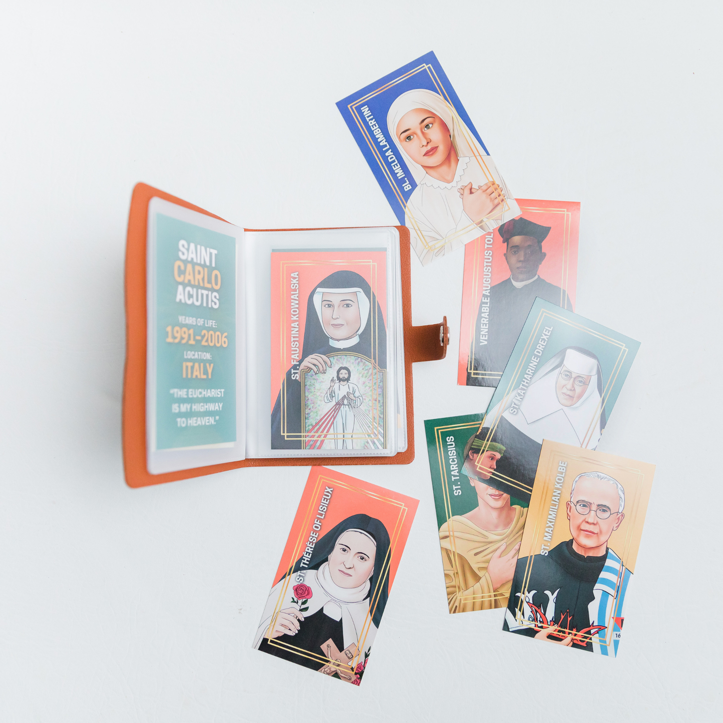 Saints of the Eucharist Holy Card Set
