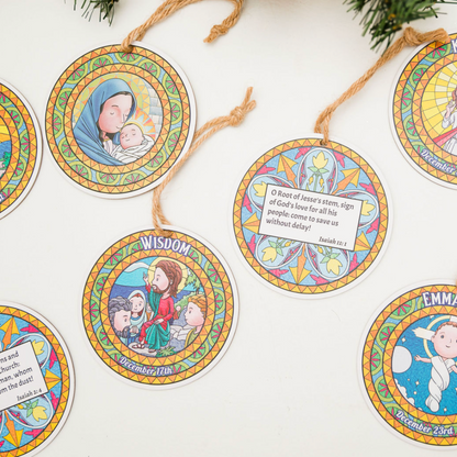 The "O" Antiphons Ornament Set