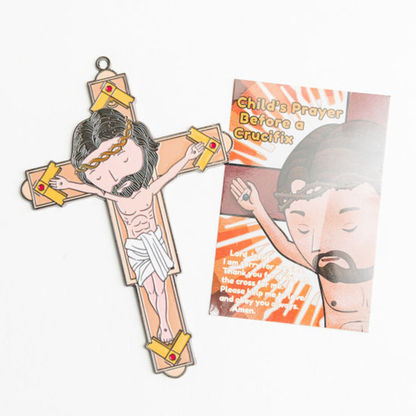 Adoration Journal for Kids + Crucifix