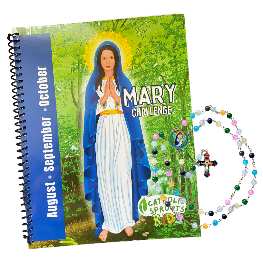Catholic Sprouts Kids: Mary Challenge + Rosary
