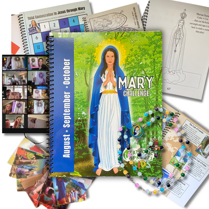 Catholic Sprouts Kids: Mary Challenge + Rosary