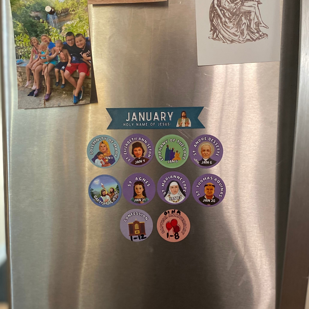 Catholic Calendar Magnets