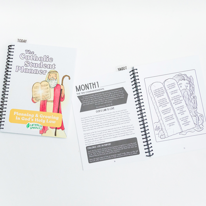 The Catholic Student Planner Featuring the 10 Commandments (2 Pack)