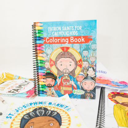 Patron Saints for Catholic Kids Coloring Book
