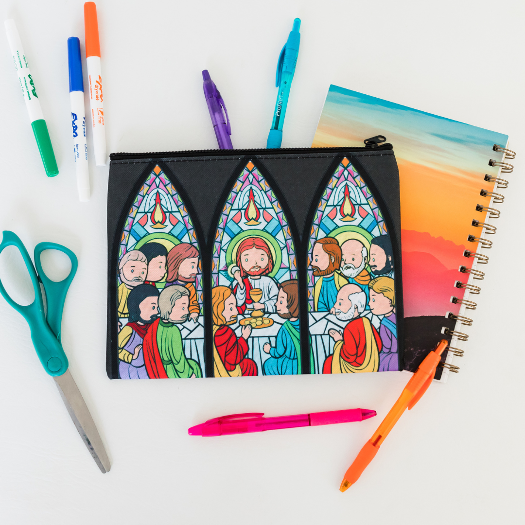 Adoration Coloring Book + Pencil Pouch Bundle