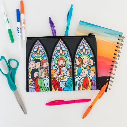 Adoration Coloring Book + Pencil Pouch Bundle