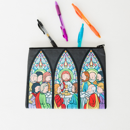 Adoration Coloring Book + Pencil Pouch Bundle