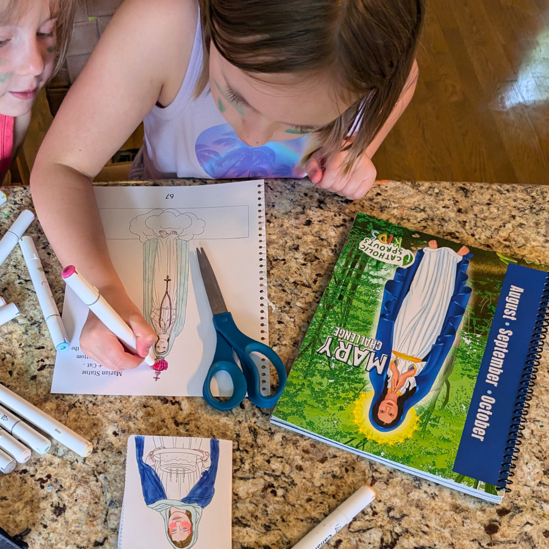 Catholic Sprouts Kids: Mary Challenge + Rosary