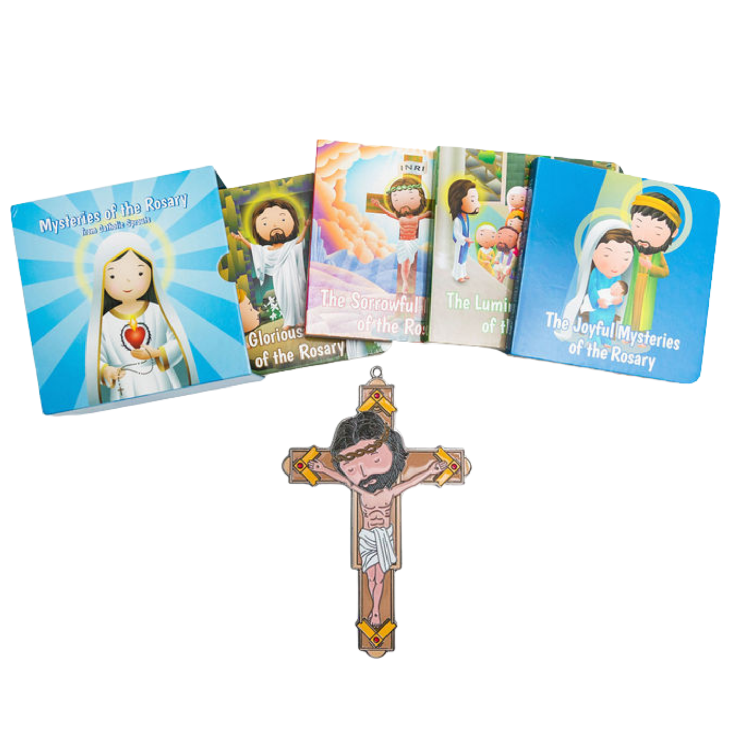 Mysteries of the Rosary + Crucifix Bundle