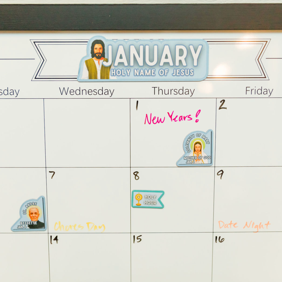 Catholic Calendar Magnets for the Home or Classroom