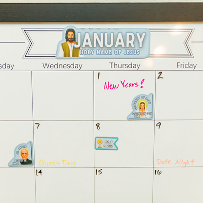 Catholic Calendar Magnets for the Home or Classroom