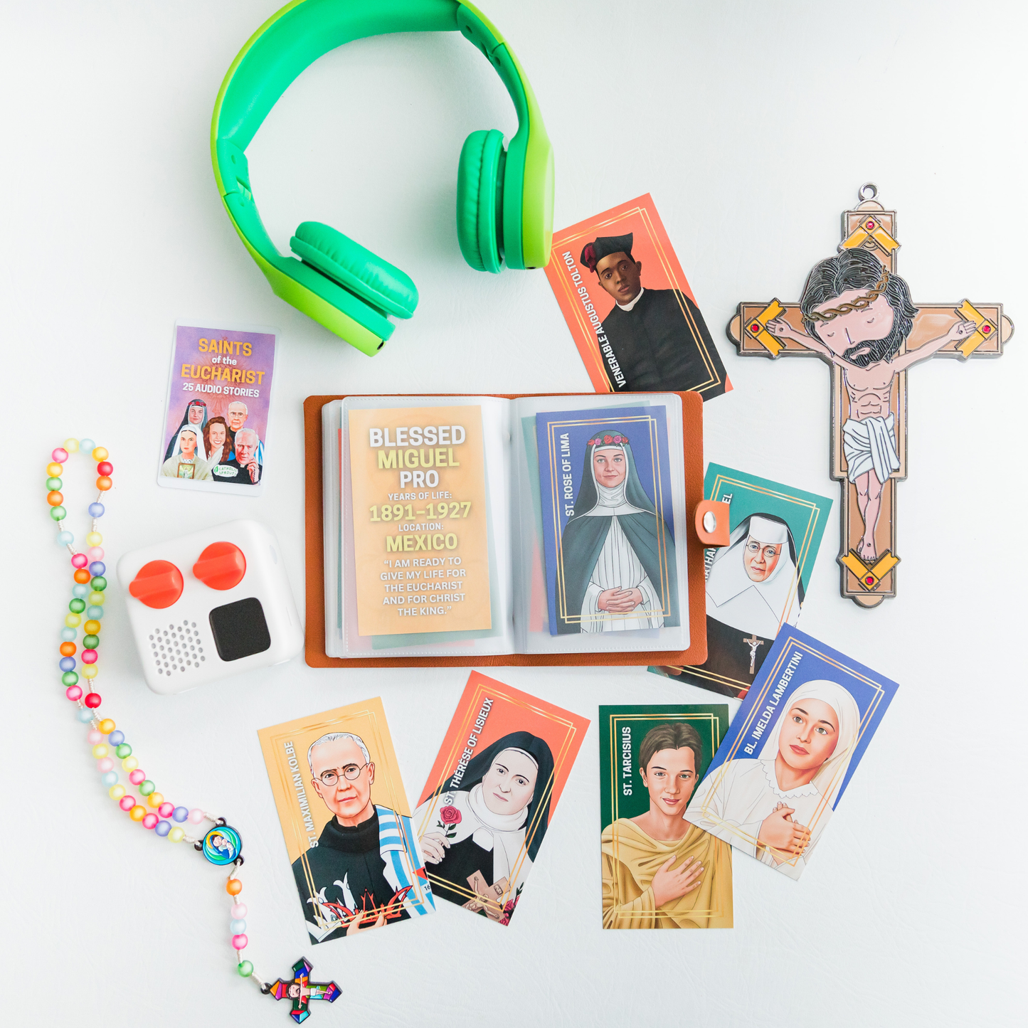 Saints of the Eucharist Holy Card Set