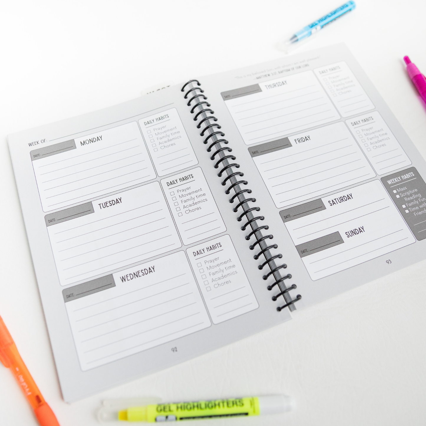 Student Planner + Holy Habits for Catholic Teens