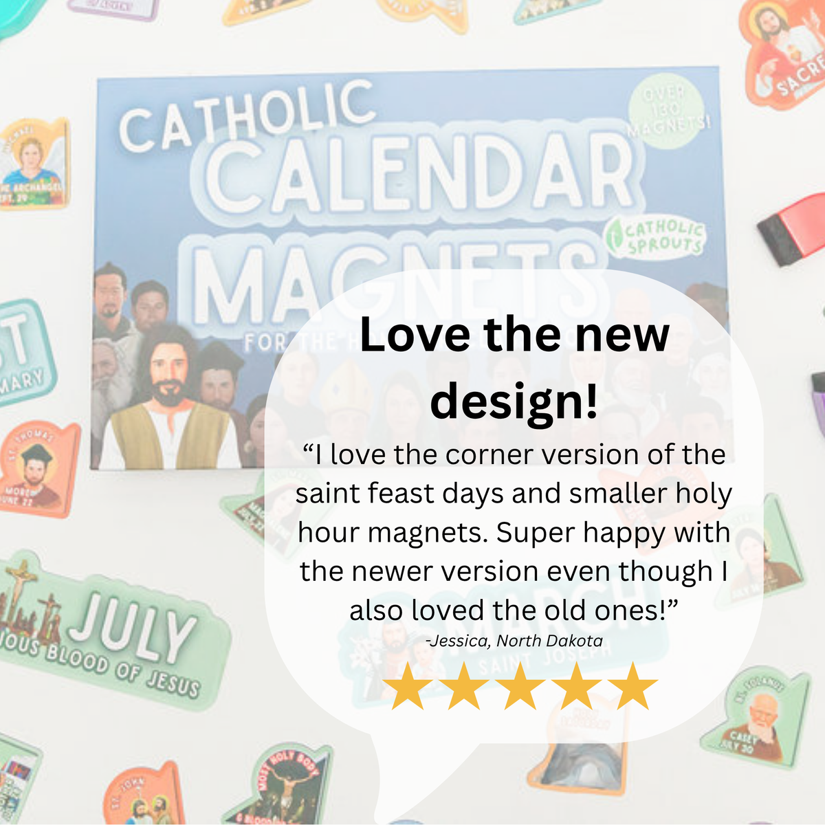 Catholic Calendar Magnets for the Home or Classroom