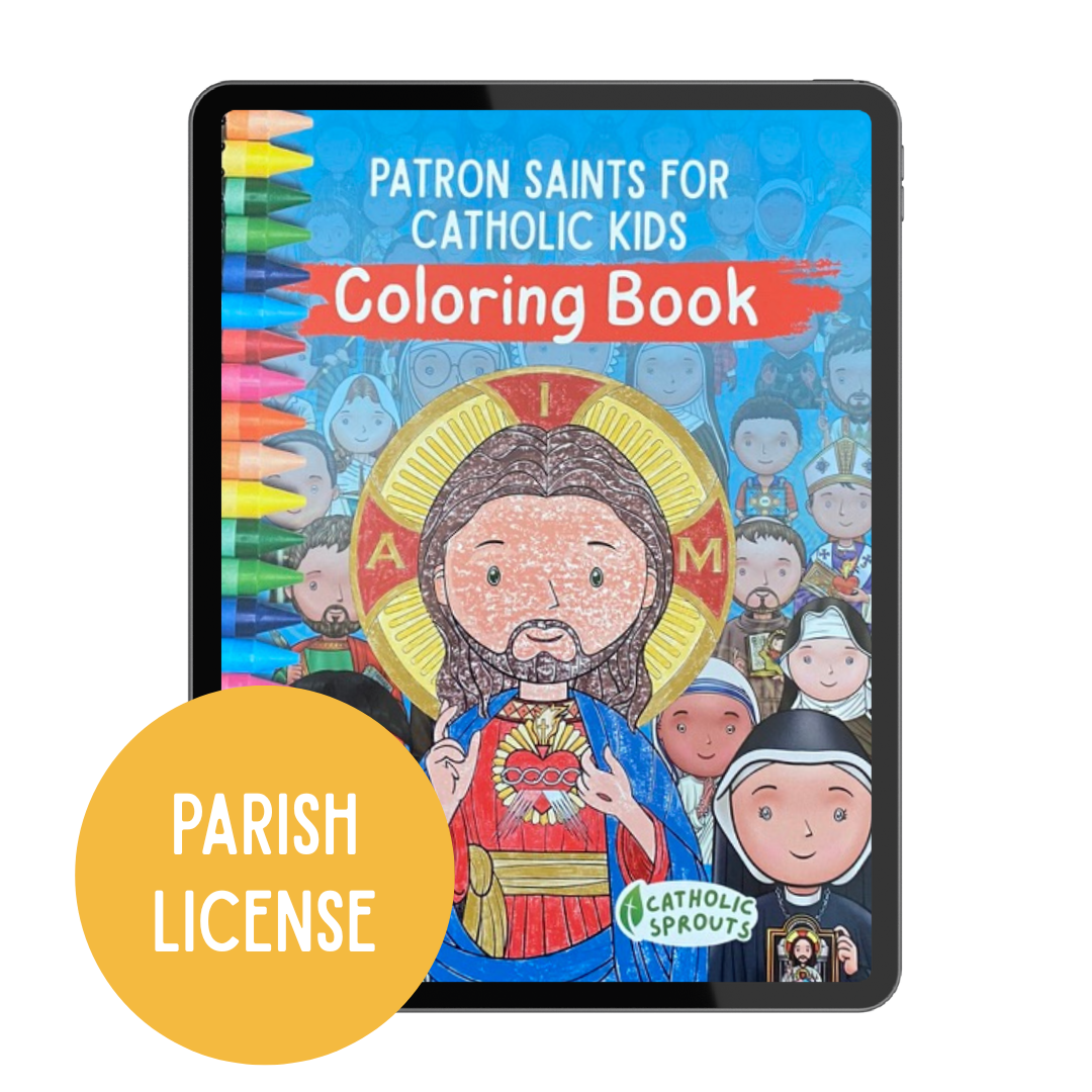 Parish License: Patron Saints for Kids Coloring Book