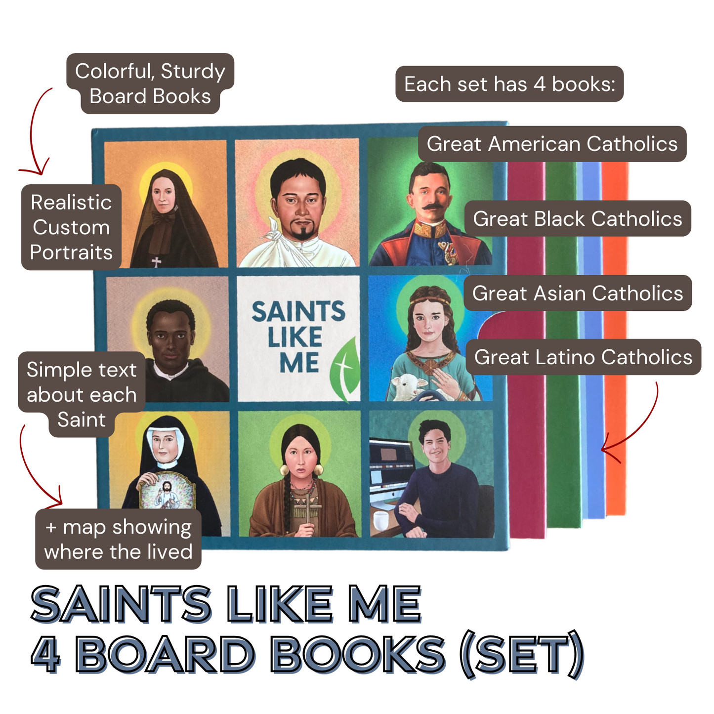 Saints Like Me Board Book Set