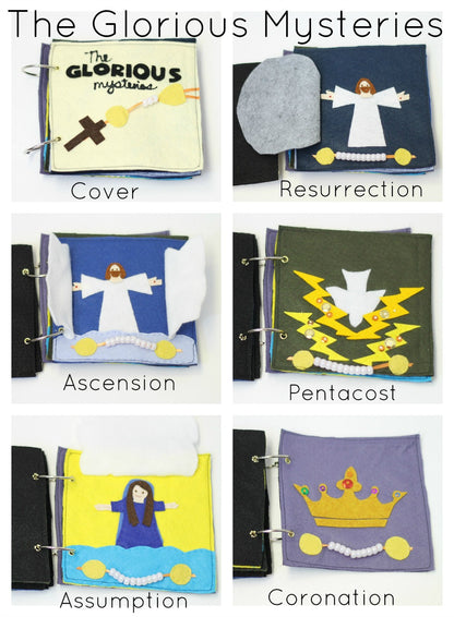 DIGITAL COPY: Rosary Quiet Book Felt Pattern and Instructions