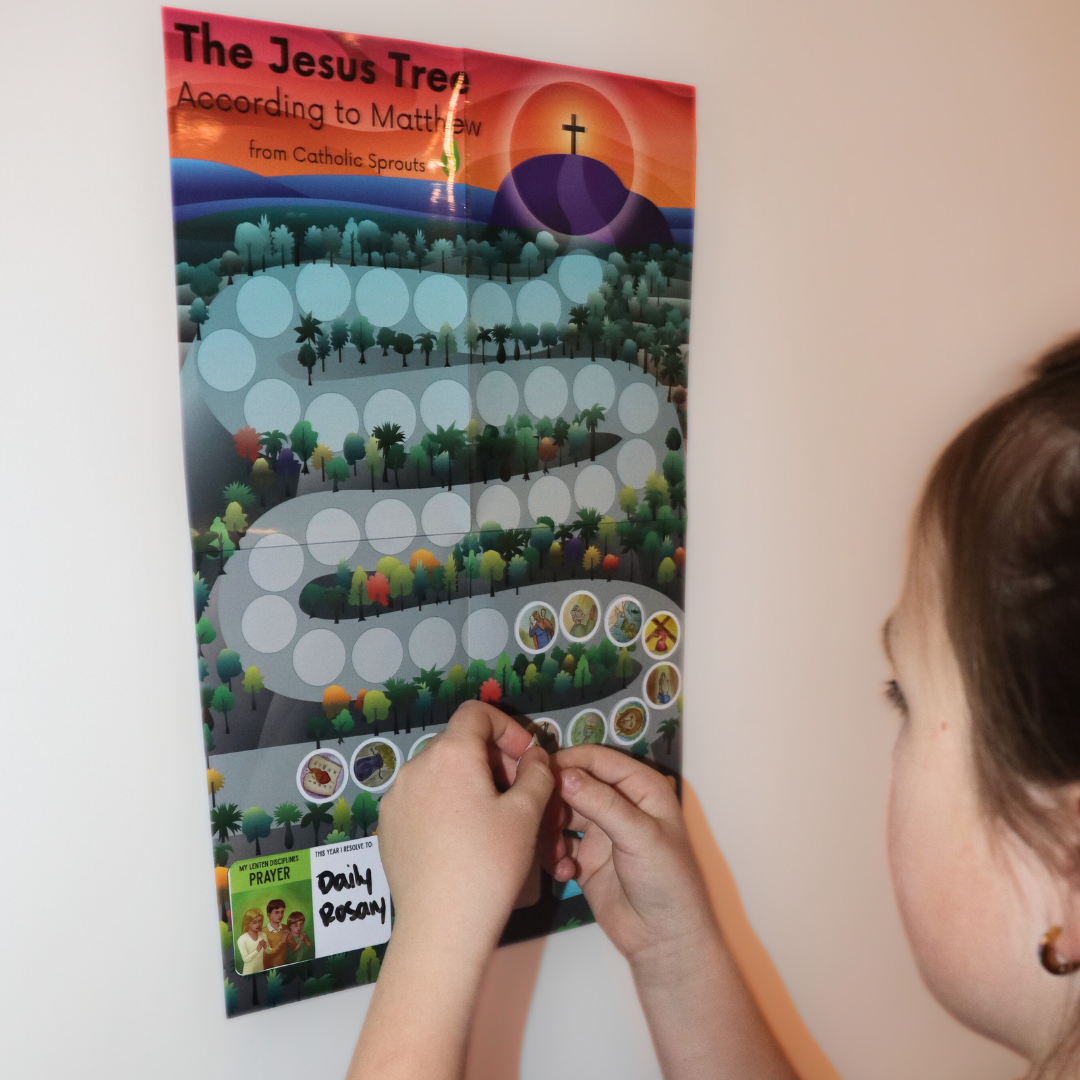 The Jesus Tree According to Matthew: Reusable Stickers and Poster ONLY