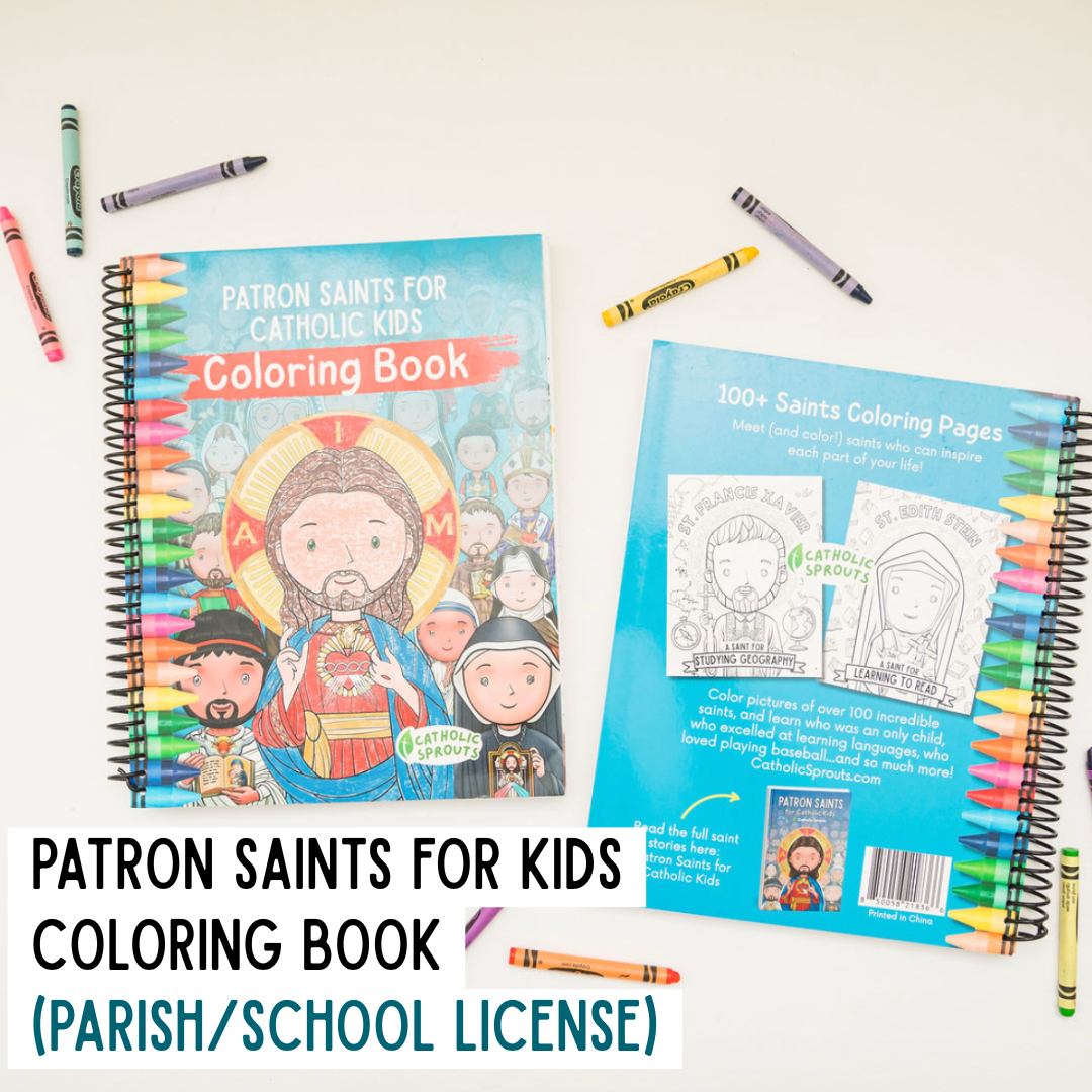 Parish License: Patron Saints for Kids Coloring Book