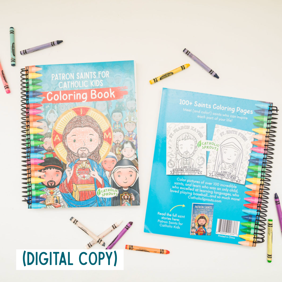 Patron Saints for Kids Coloring Book: DIGITAL COPY
