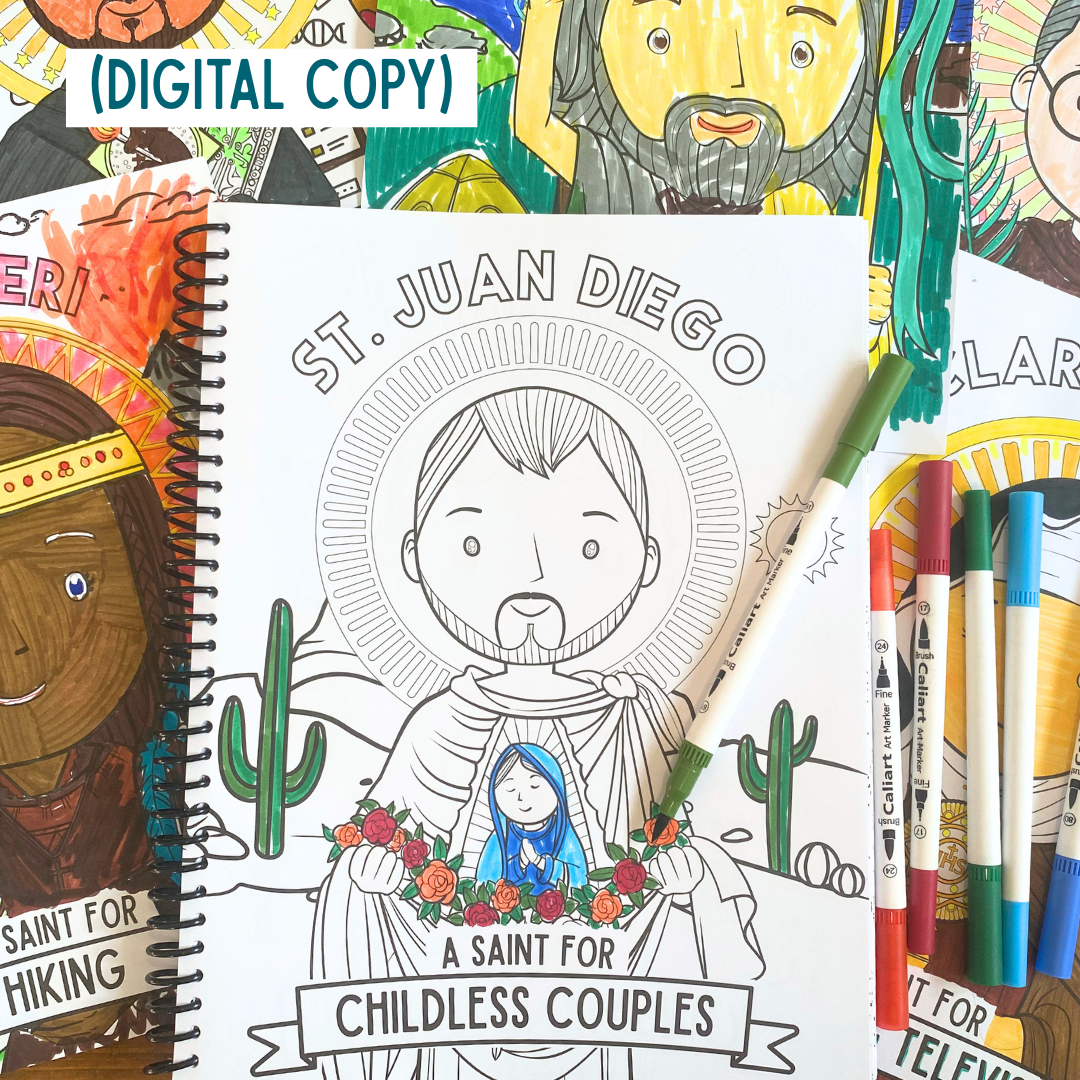 Patron Saints for Kids Coloring Book: DIGITAL COPY