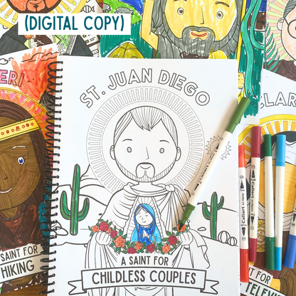 Patron Saints for Kids Coloring Book: DIGITAL COPY