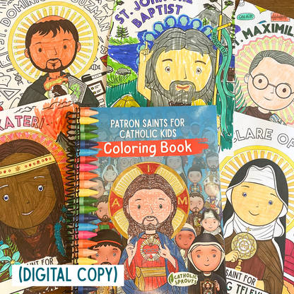 Patron Saints for Kids Coloring Book: DIGITAL COPY