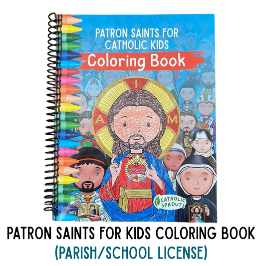 Parish License: Patron Saints for Kids Coloring Book