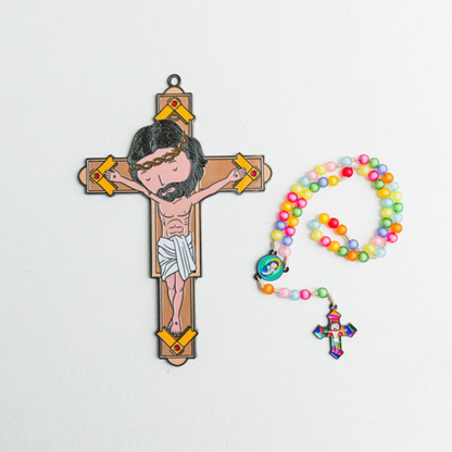 Rosary + Crucifix Bundle