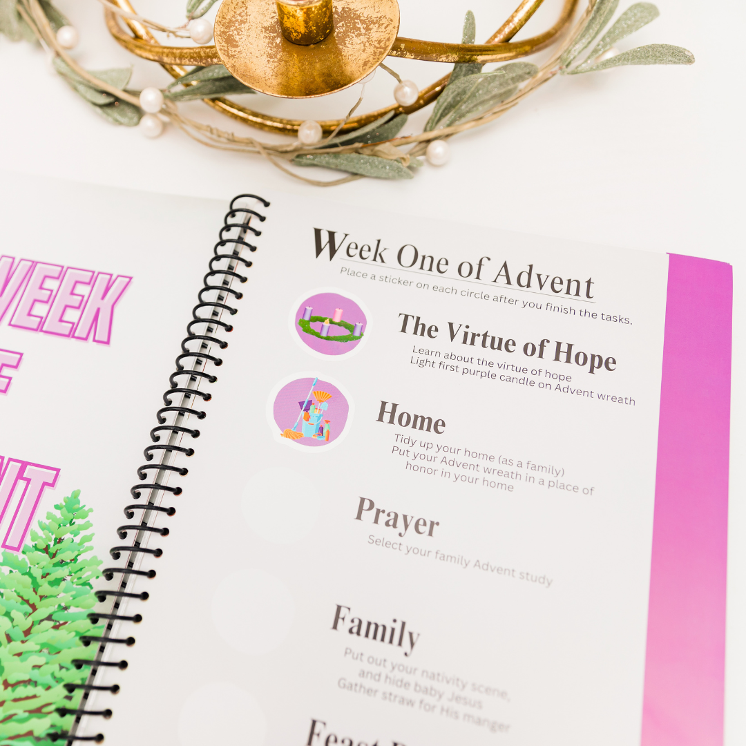 DIGITAL COPY: Catholic Sprouts Kids: Home Advent & Christmas Challenge