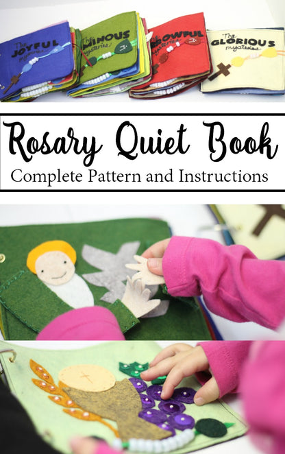 DIGITAL COPY: Rosary Quiet Book Felt Pattern and Instructions