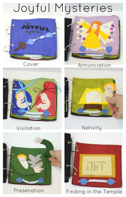 DIGITAL COPY: Rosary Quiet Book Felt Pattern and Instructions