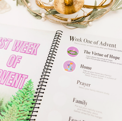 Catholic Sprouts Kids: Home Advent & Christmas Challenge- DIGITAL COPY