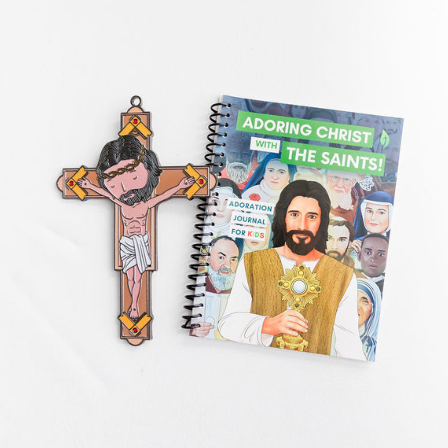 Adoration Journal for Kids + Crucifix