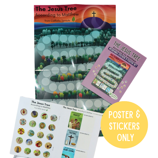 The Jesus Tree According to Matthew: Reusable Stickers and Poster ONLY