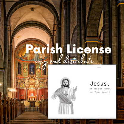 Write Our Name on Your Heart: PARISH LICENSE: Family Consecration to the Sacred Heart of Jesus